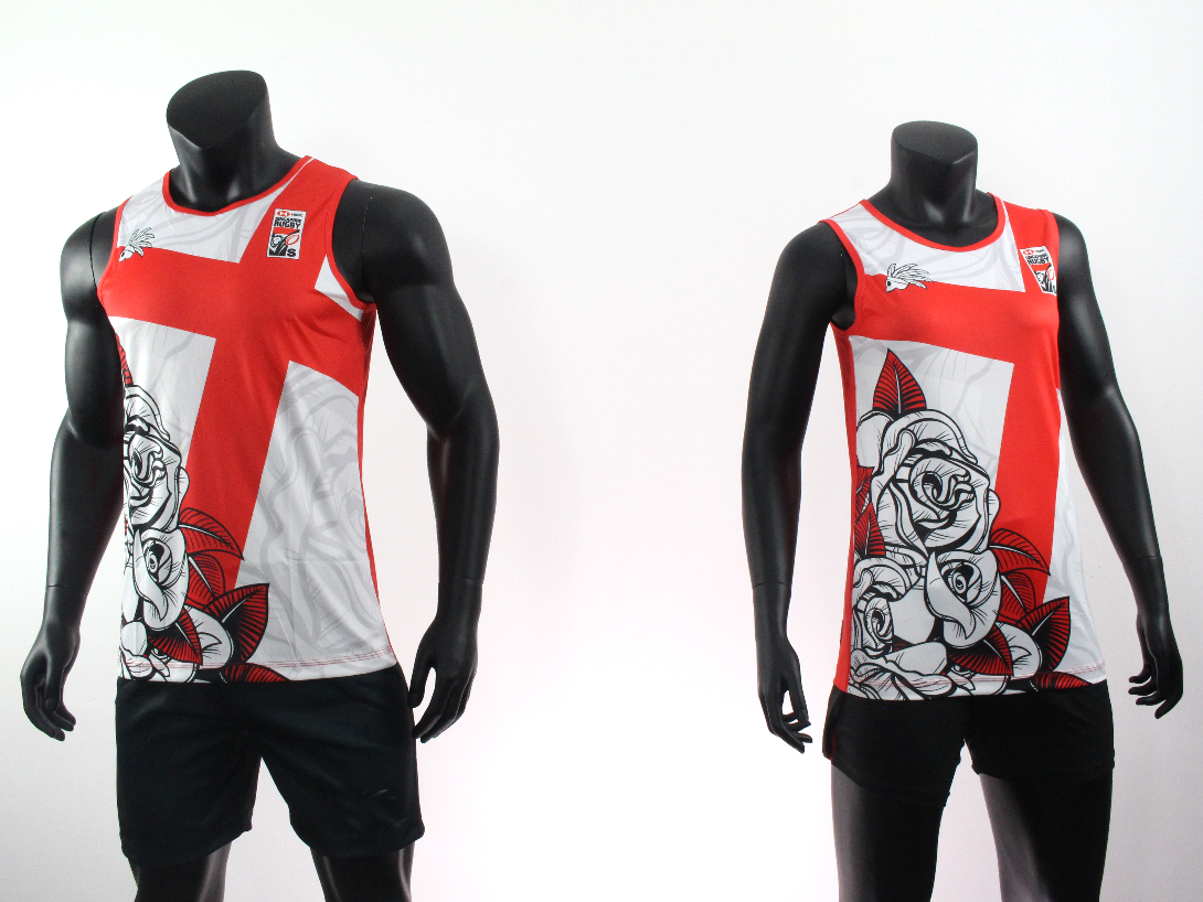 ENGLAND RUGBY SINGLET